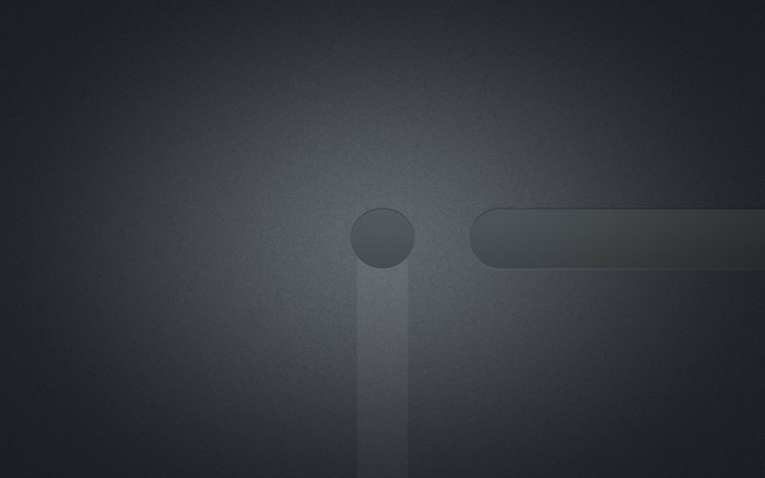 Minimalist abstract design with circle and rectangle shapes