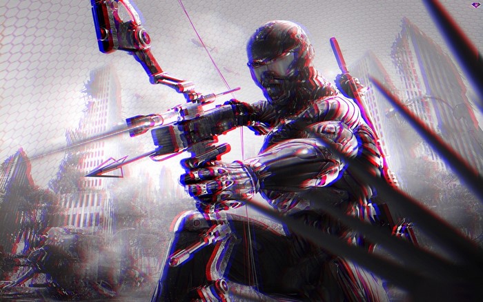 Crysis 2 Nanosuit soldier with bow