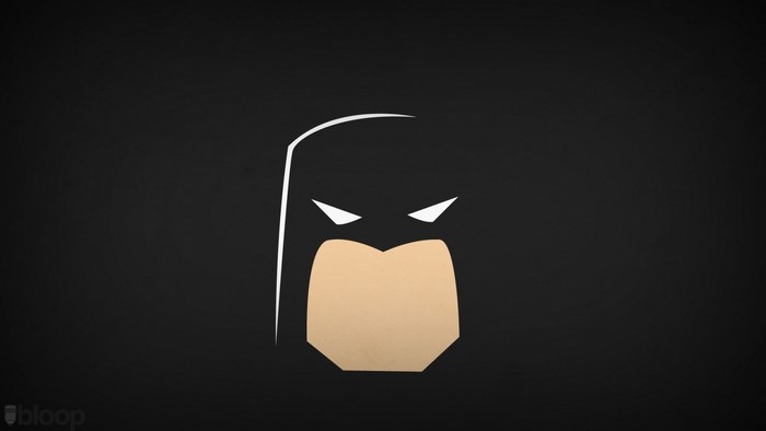 Minimalist Batman illustration