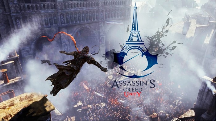Assassin's Creed Unity Arno Dorian leaping over crowd