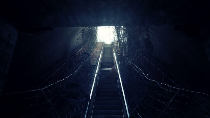Metro Last Light Redux Dark Tunnel Staircase