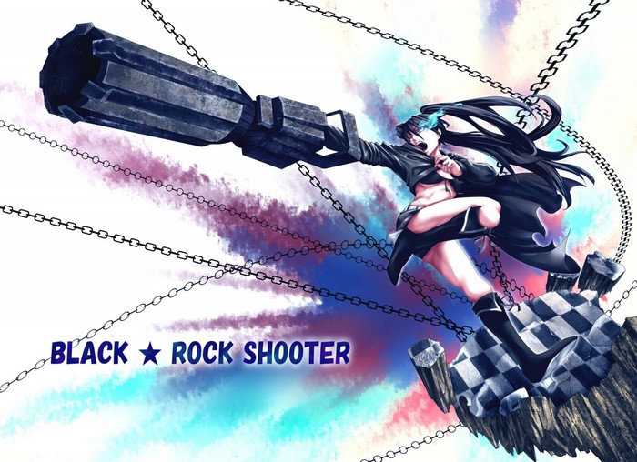 Black Rock Shooter with large cannon and chains