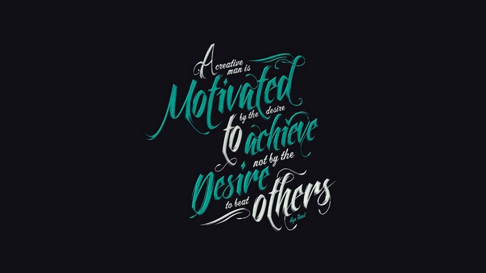 Ayn Rand quote about motivation and achievement