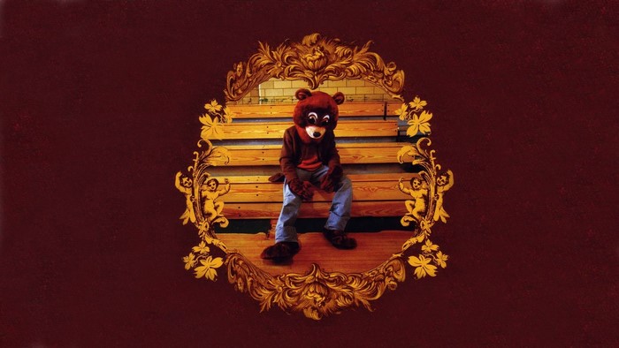 Kanye West as Bear from The College Dropout album cover