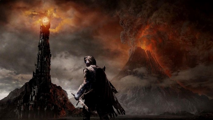 Shadow of Mordor with Eye of Sauron and Volcanic Mordor