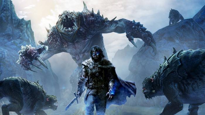Talion from Middle-earth: Shadow of Mordor fighting monsters