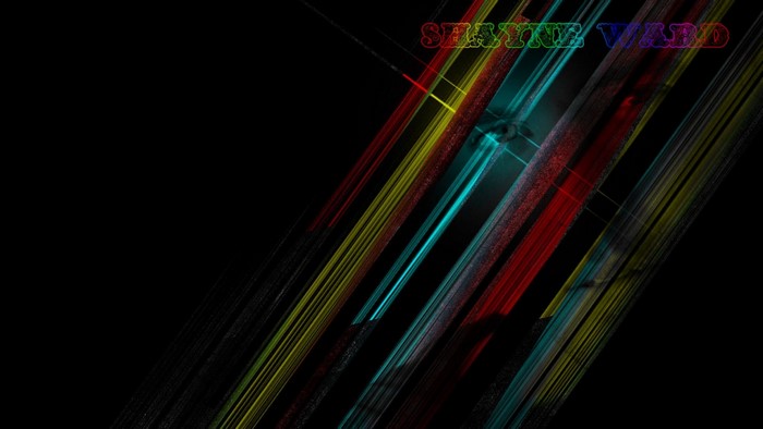 Shayne Ward text with abstract colorful lines