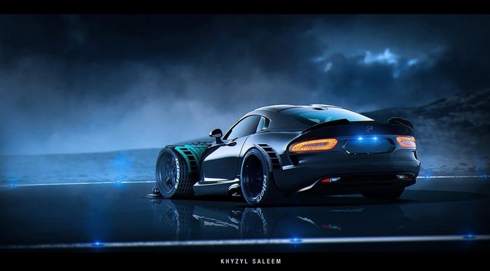 Futuristic Dodge Viper by Khyzyl Saleem
