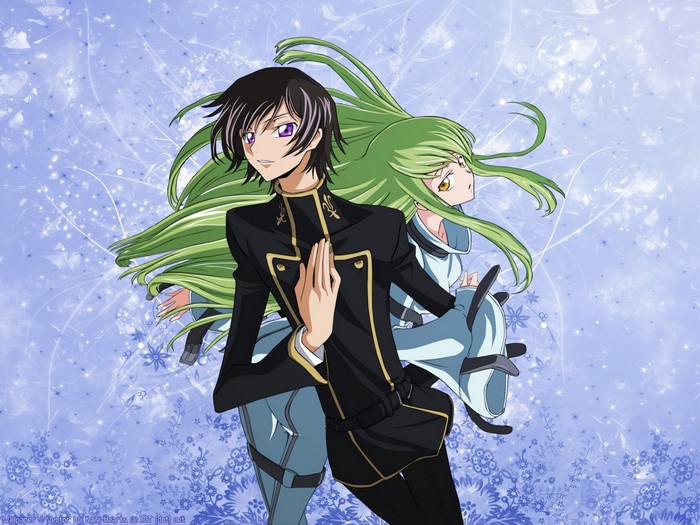Lelouch Lamperouge and C.C. from Code Geass