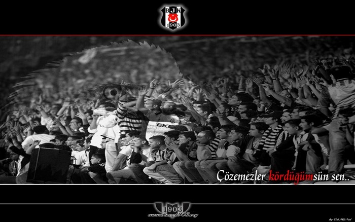 Besiktas J K fans in stadium