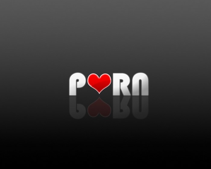 Porn text with a red heart