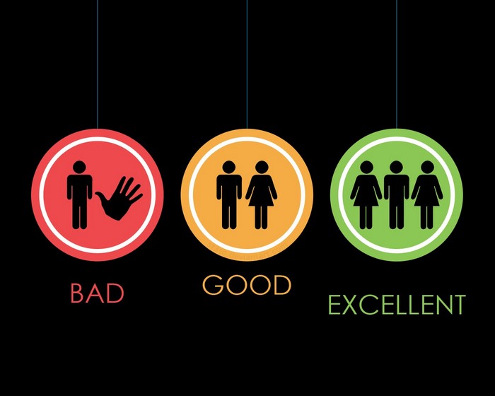 Bad, Good, Excellent rating icons