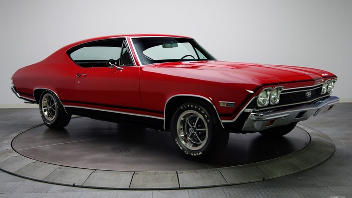 Red 1969 Chevrolet Chevelle SS 396 Muscle Car