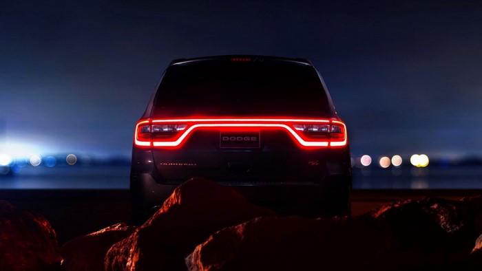 Dodge Durango rear lights at night
