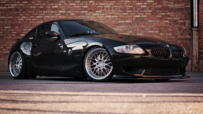 Black BMW Z4 Coupe with Custom Wheels