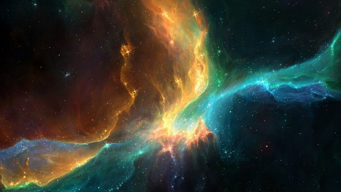 Vibrant Nebula in Deep Space