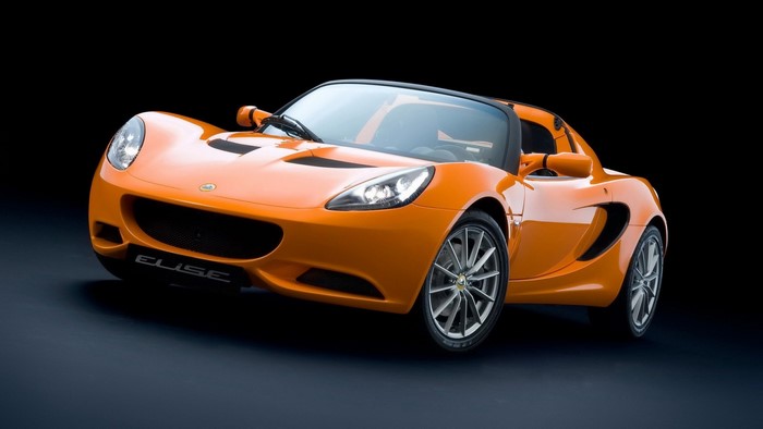 Orange Lotus Elise sports car