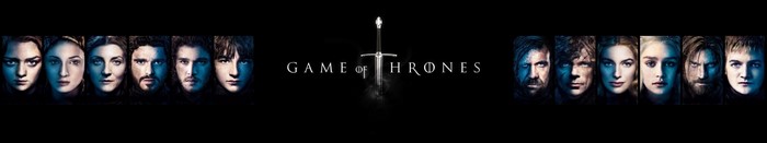 Game of Thrones characters and logo