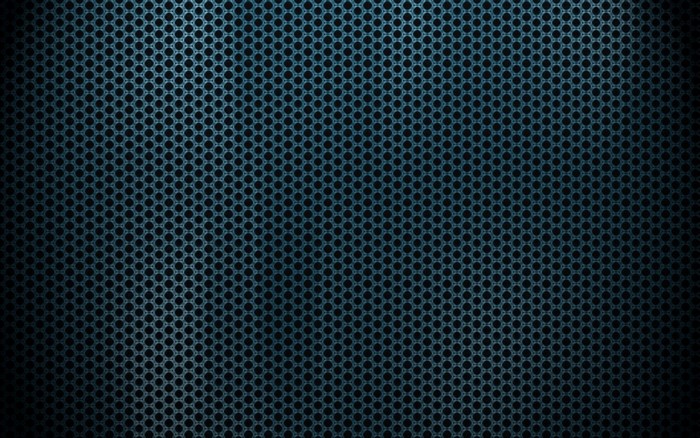 Dark blue metallic mesh texture with hexagonal pattern