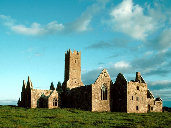 Ruins of Ross Errilly Friary in Ireland