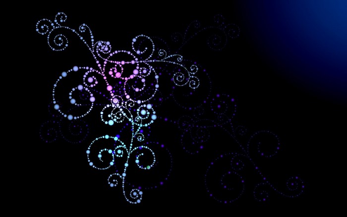 Abstract swirling pattern of dots