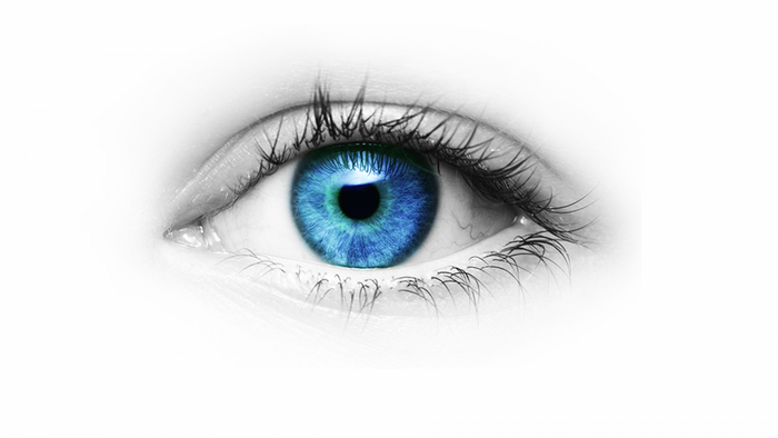 Close-Up of a Blue Human Eye