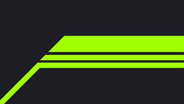 Abstract Green Lines on Dark Gray Background