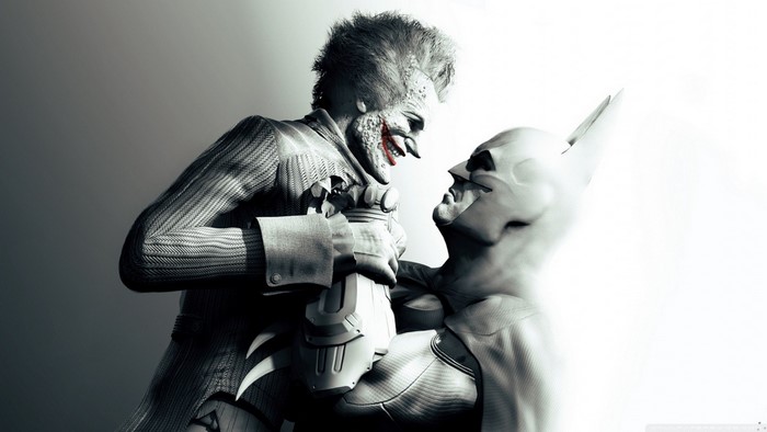 The Joker and Batman from Batman: Arkham Asylum