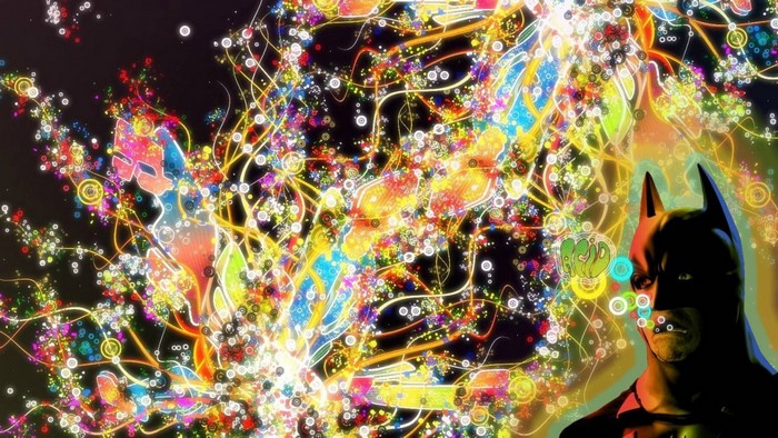 Batman in Psychedelic Fractal Art