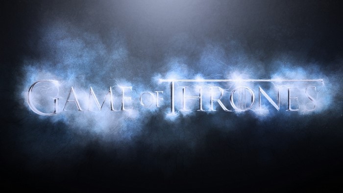Game of Thrones logo with blue energy