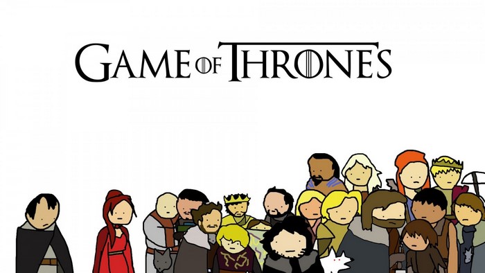 Game of Thrones characters illustration