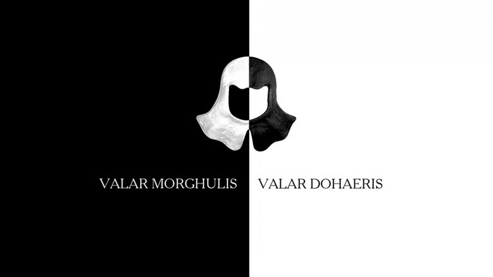 Valar Morghulis Valar Dohaeris Game of Thrones logo