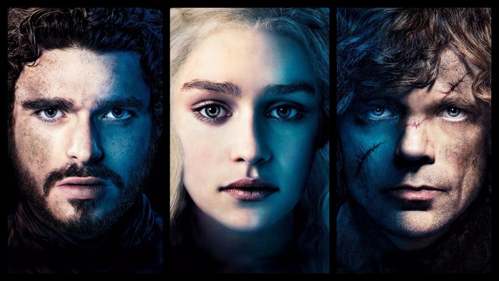 Robb Stark, Daenerys Targaryen, and Tyrion Lannister from Game of Thrones