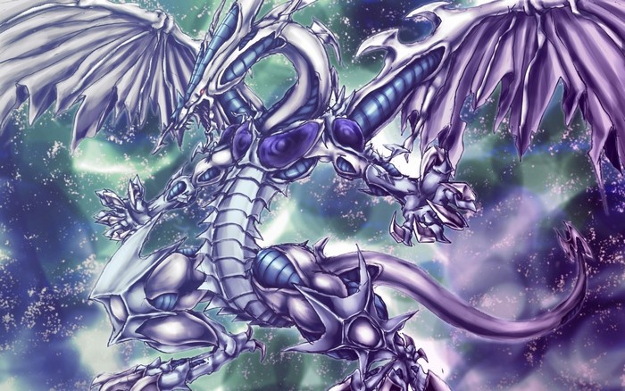 Blue-Eyes White Dragon from Yu-Gi-Oh! illustration