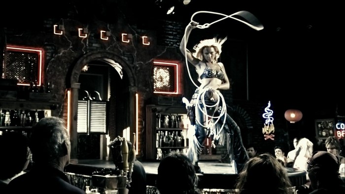 Nancy from Sin City performs on stage