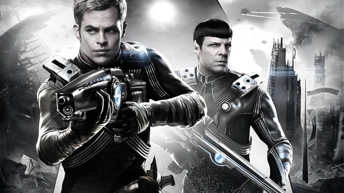 James T. Kirk and Spock from Star Trek Into Darkness