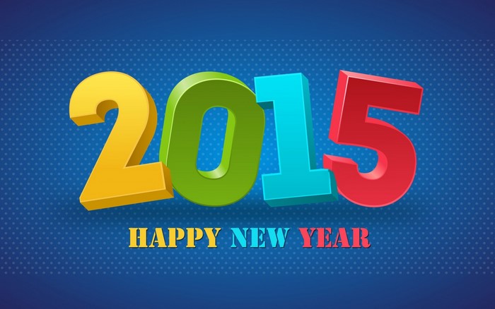 Happy New Year 2015 illustration