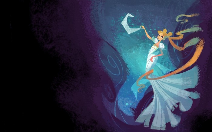 Sailor Moon in Blue Darkness Illustration