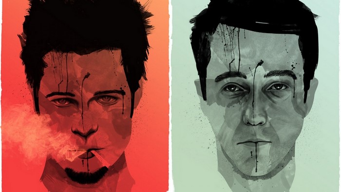 Tyler Durden and The Narrator from Fight Club