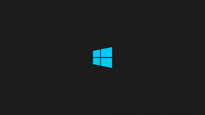 Windows logo on a dark background