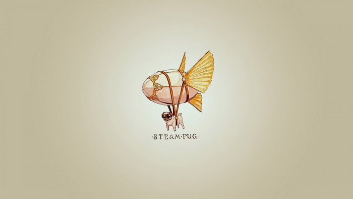 Steam Pug illustration