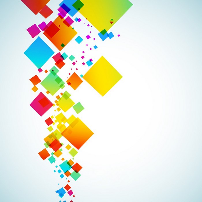 Abstract colorful squares graphic design illustration