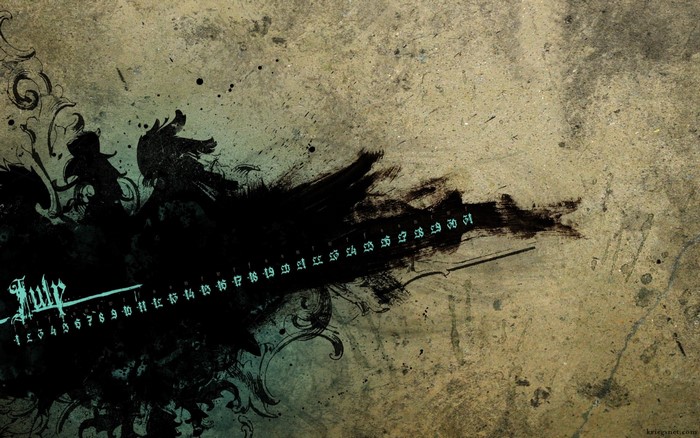 Grunge texture with July calendar numbers