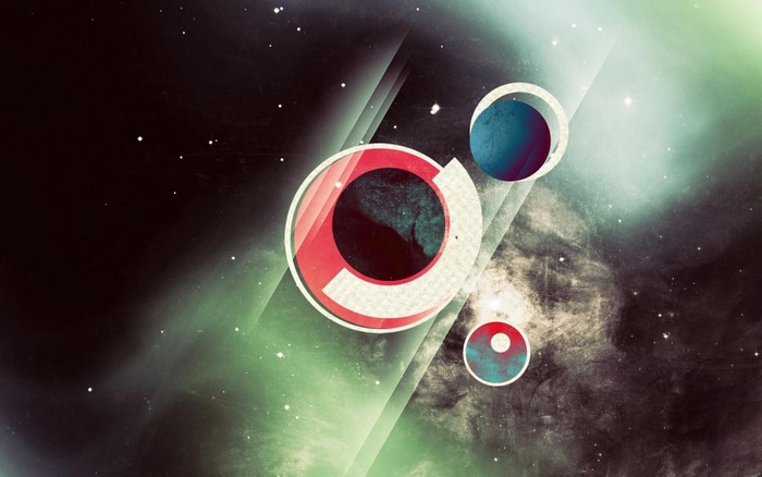 Abstract planets in outer space