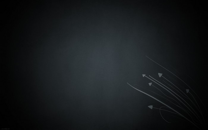 Minimalist dark background with abstract arrow lines