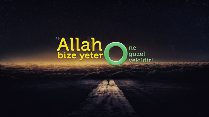 Allah Bize Yeter, Ne Güzel Vekildir! Islamic Quote