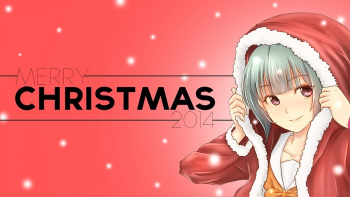 Yuubari KanColle from Kantai Collection wearing Christmas outfit