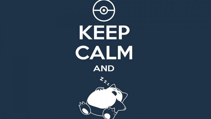 Keep Calm and Sleep Snorlax Pokemon