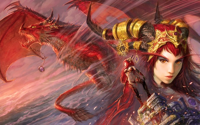 Alexstrasza the Dragon Queen from World of Warcraft
