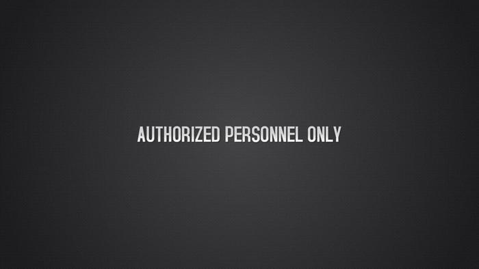 Authorized Personnel Only Text